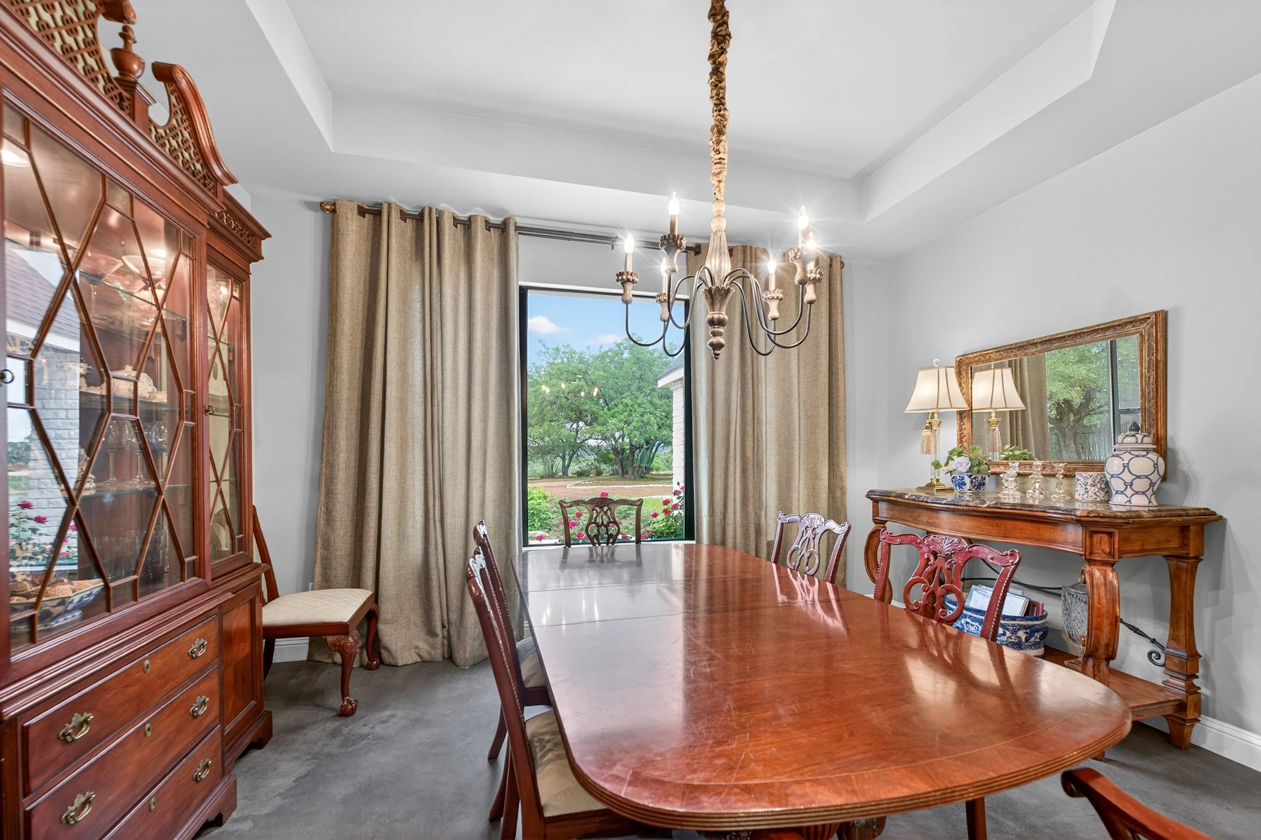 Formal dining just off kitchen & living.