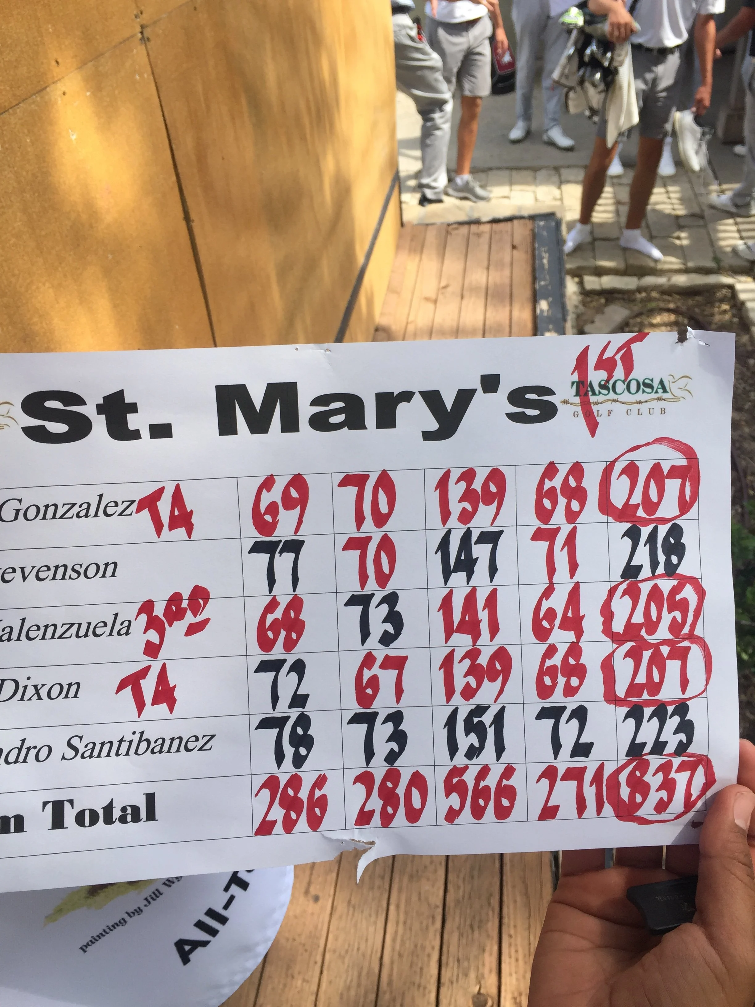 Setting school records including a little 64.