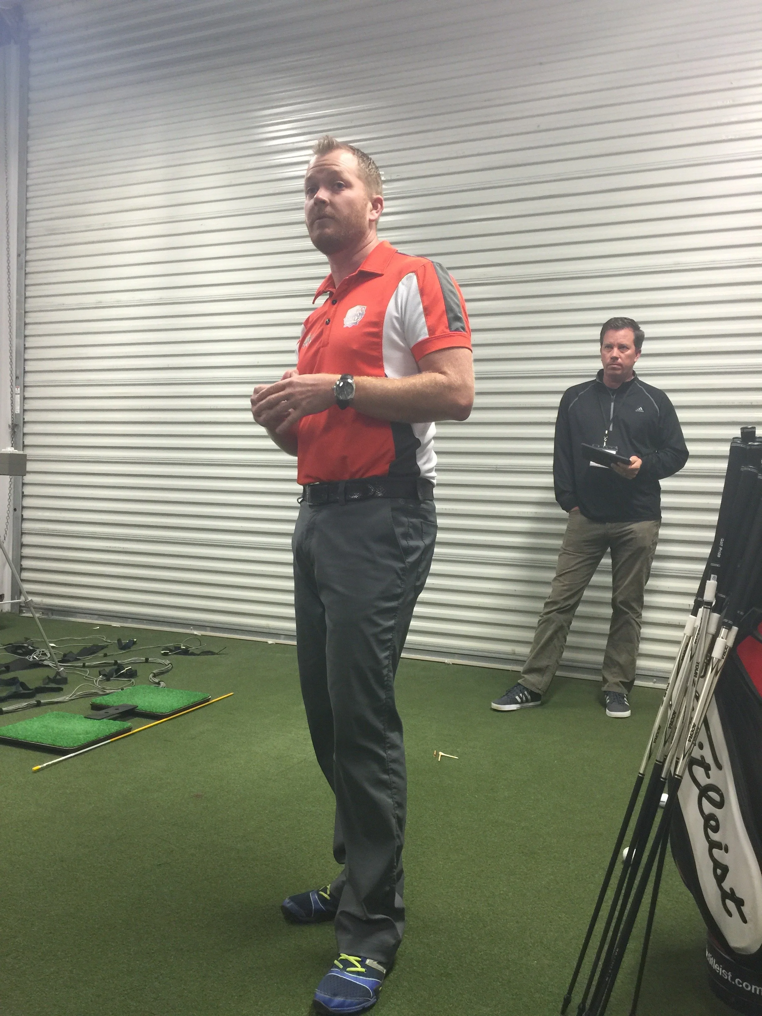 Me & Liam Mucklow, Canadian PGA Top 100 doing equipment testing in Scottsdale.
