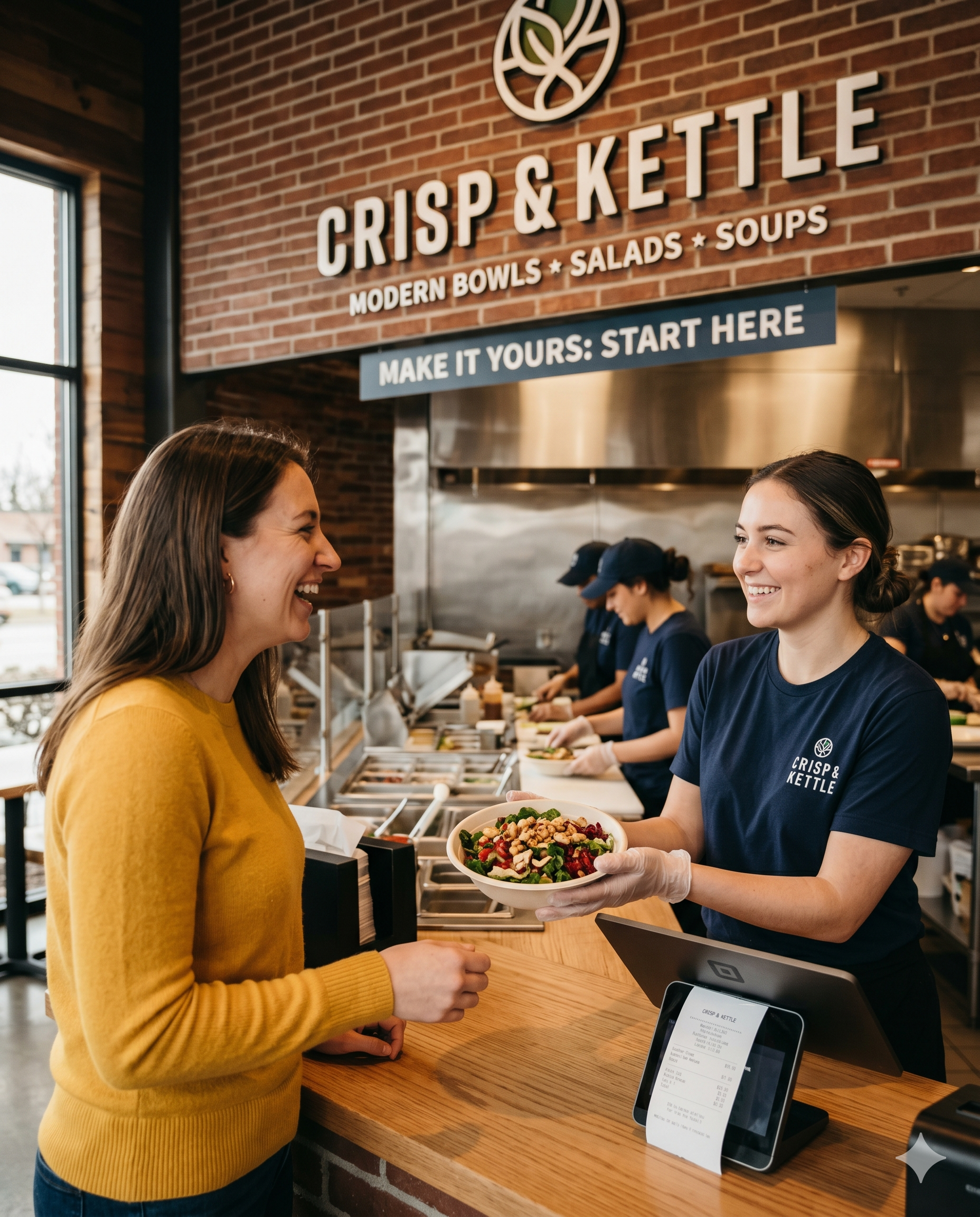 Fast Casual Happy Customer