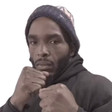 Fighter profile photo of heavyweight boxer Julius Brown in a fighting stance for Parker's Place Boxing League (PPBL).