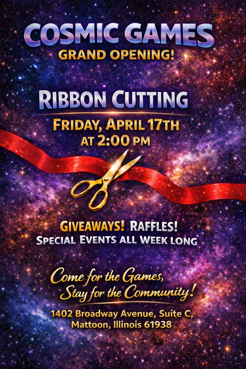 Cosmic Games Ribbon Cutting