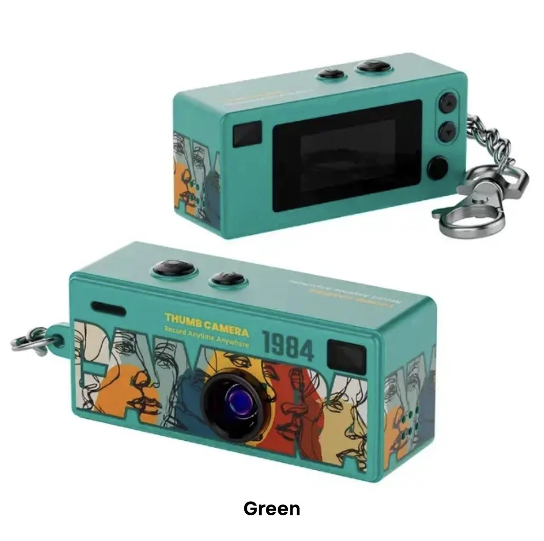 Appareil photo porte-clés GREEN OLD SCHOOL