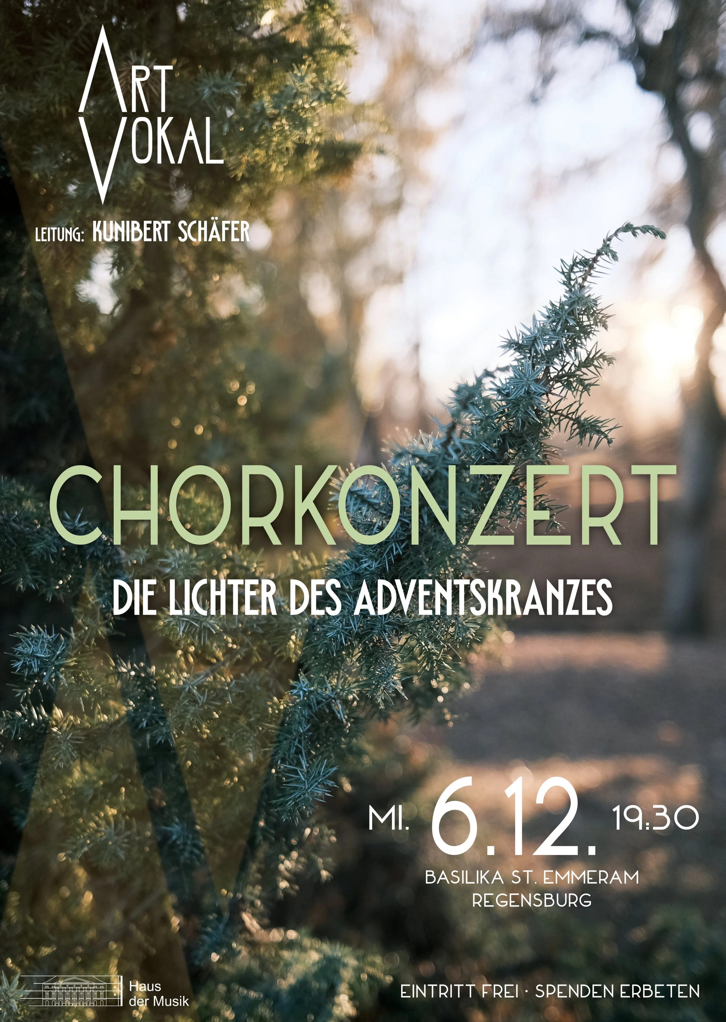 Die Lichter des Adventskranzes