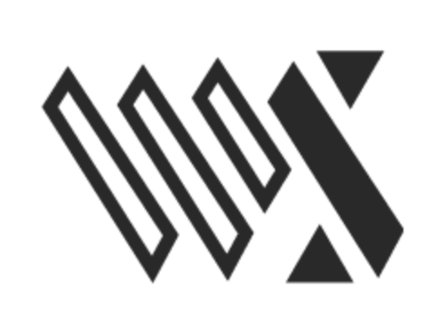 Stylized black and white abstract geometric design with diamond and triangle shapes.