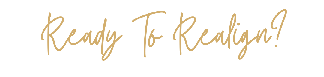 Text on a black background that says 'Ready To Realing?' in gold cursive font.