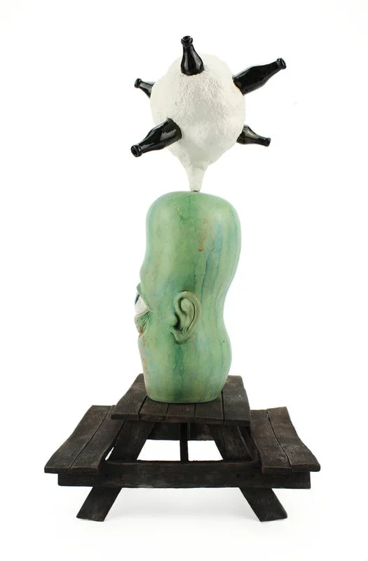 Covid Dreams I | Earthenware, Terra Sig, Glaze, Stains