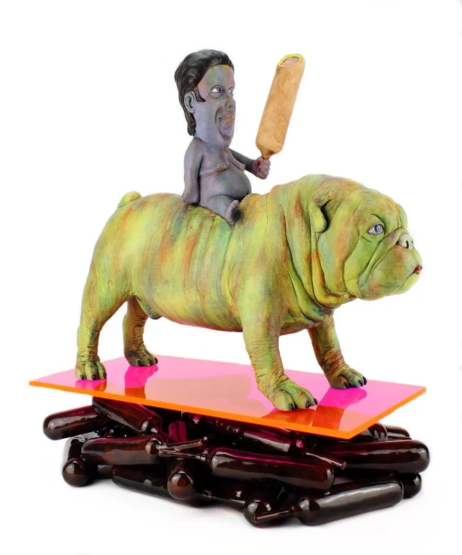 Paradise | Earthenware, Terra Sig, Glaze, Stains, Acrylic Sheet