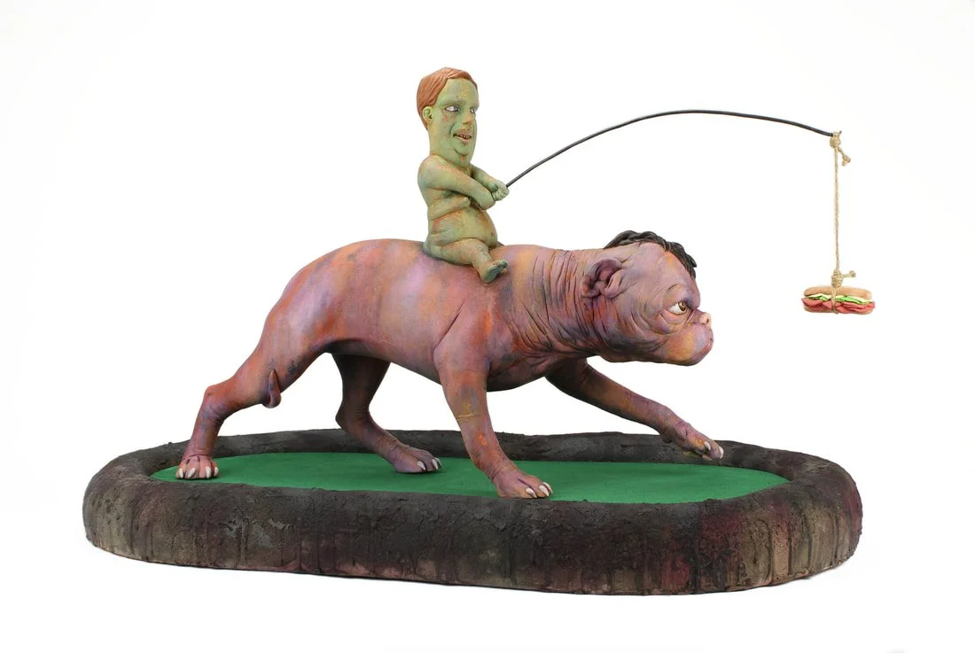 The Places I'll Go | Earthenware, Terra Sig, Glaze, Stains, Flocking, Steel
