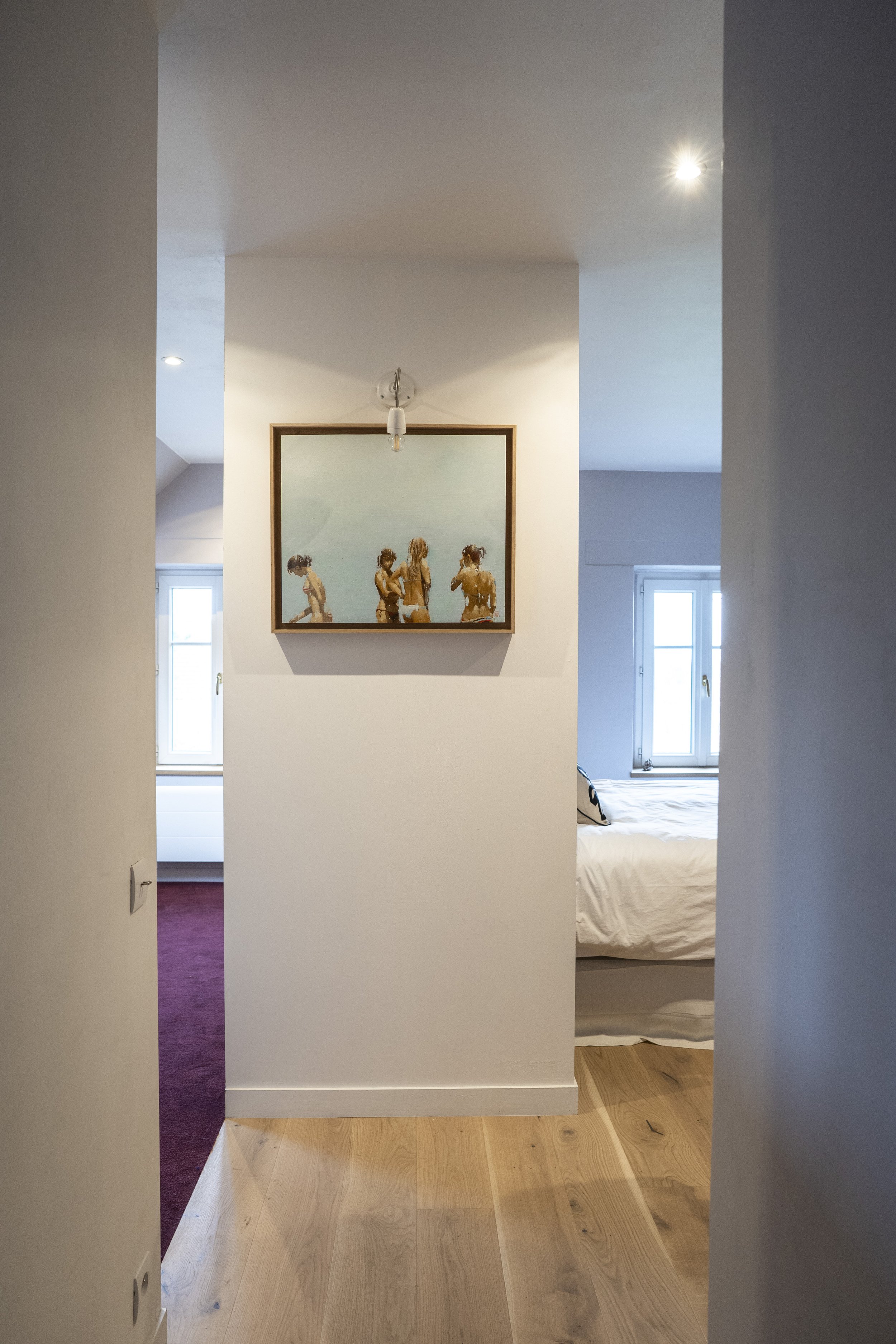 L'entrée sur la chambre 