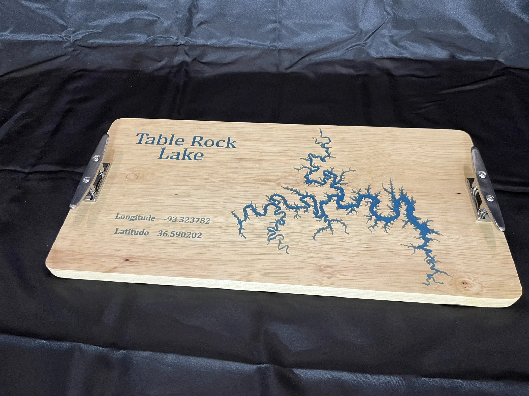 Hickory wood board perfect for your lake house.