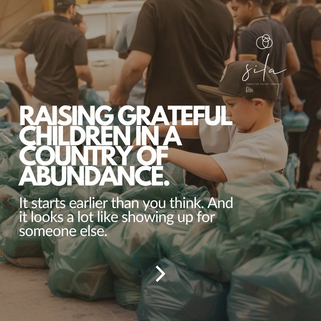 Gratitude is not a personality trait. It is a practice. ⬆️ Swipe through.⁠
⁠
Growing up in the UAE is a gift. But it can also make it easy for children to grow up without ever really seeing the world beyond their own bubble.⁠
⁠
The antidote is not a 
