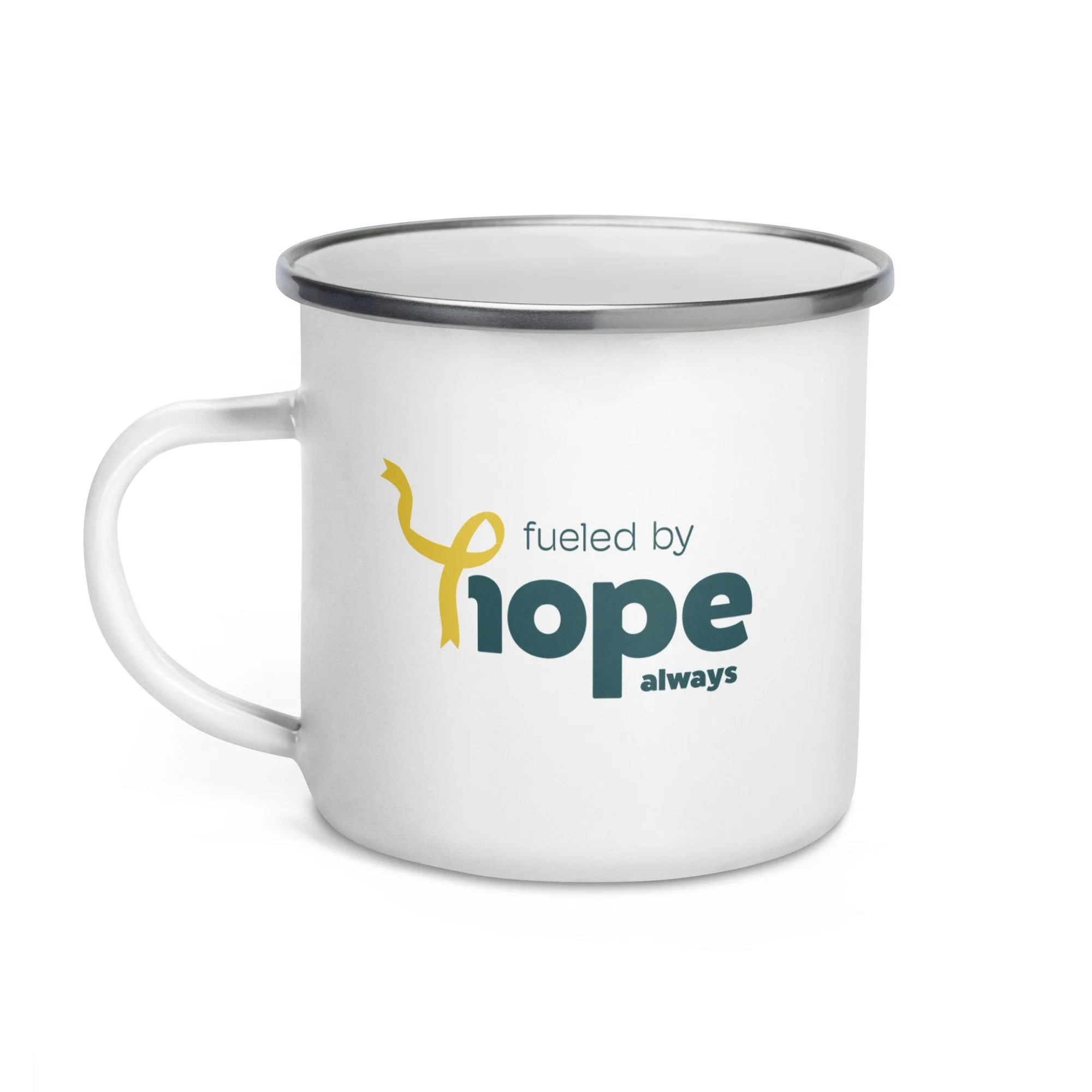 Fueled By Hope Enamel Mug