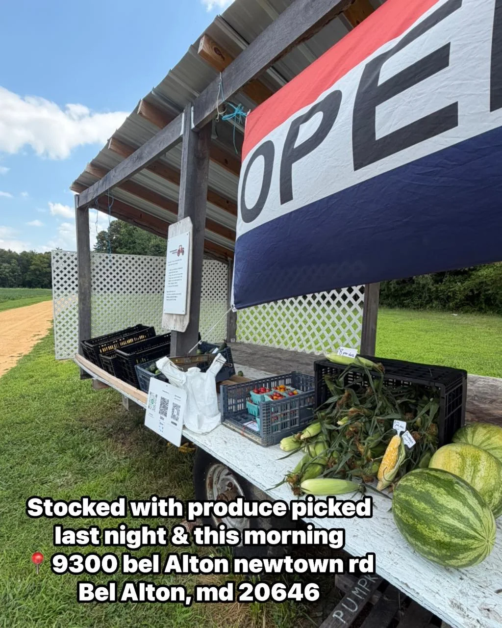 🌽🌽Produce stand is STOCKED 🌽🌽

🌽THANK YOU to everyone who visited us at the La Plata Farmers Market today! 

Come visit the honor stand- it&rsquo;s STOCKED and super duper fresh today.