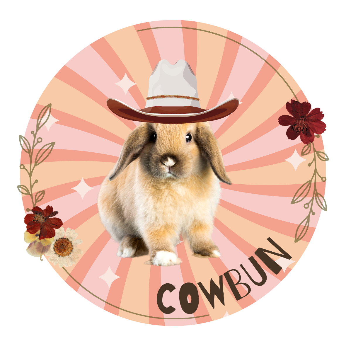 Cowbun Rabbit Sticker / Autocollant Lapin « Cowbun »