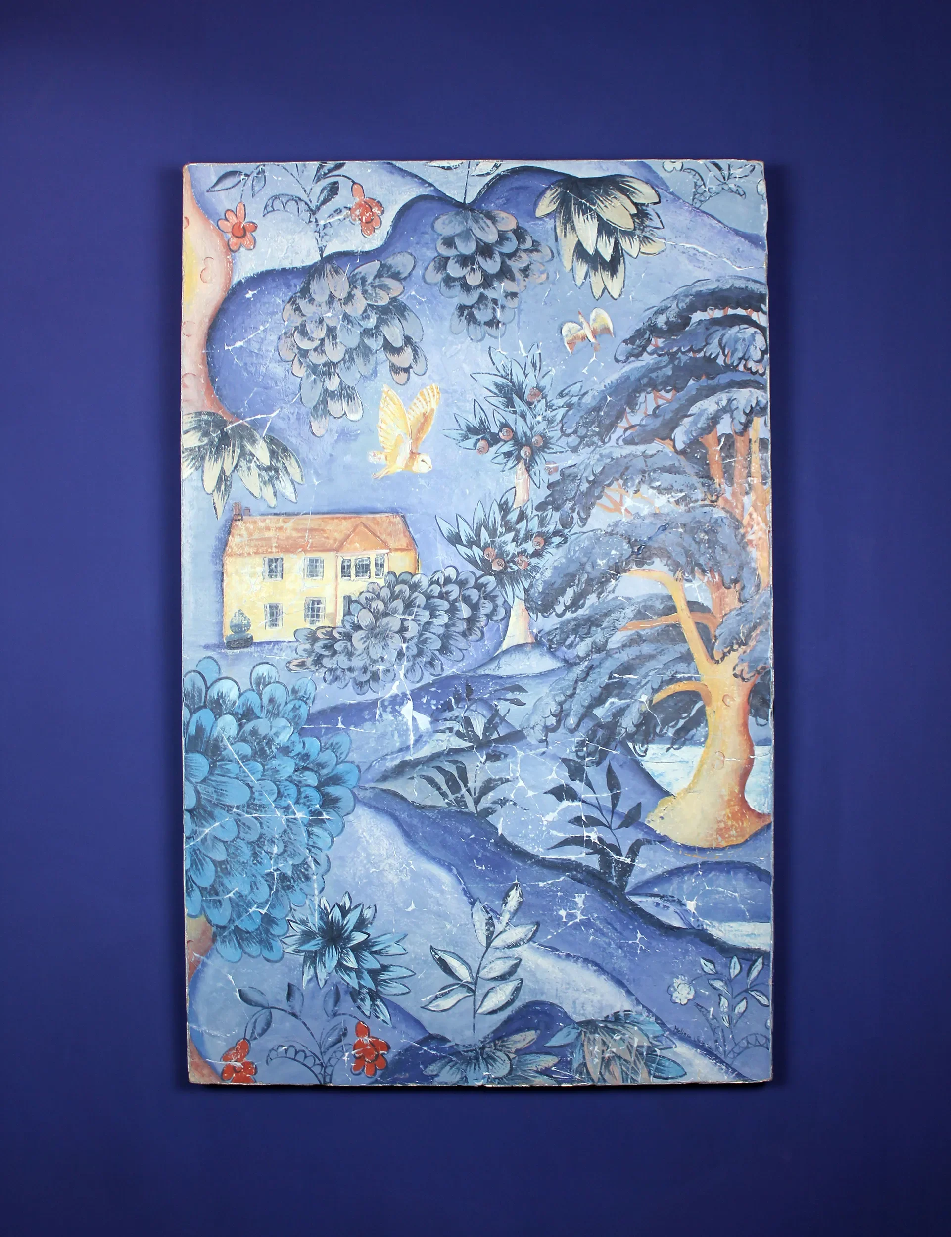 The Cotswolds Dusk fresco secco by Melissa White, developed while Annie Sloan's Painter in Residence.
