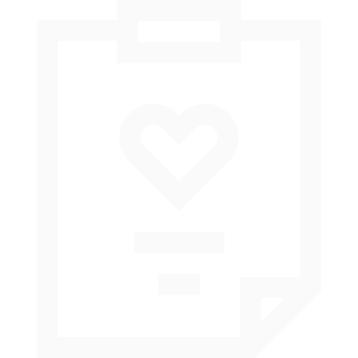 En svart och vit ikon av en shoppingväska med ett hjärta i mitten.