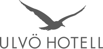 Logotyp för Ulvö Hotell, en fågel i flygning