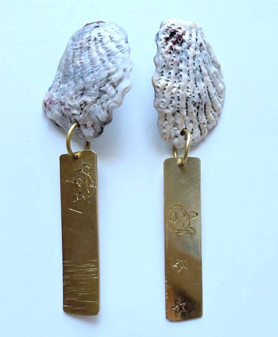 seashell earrings