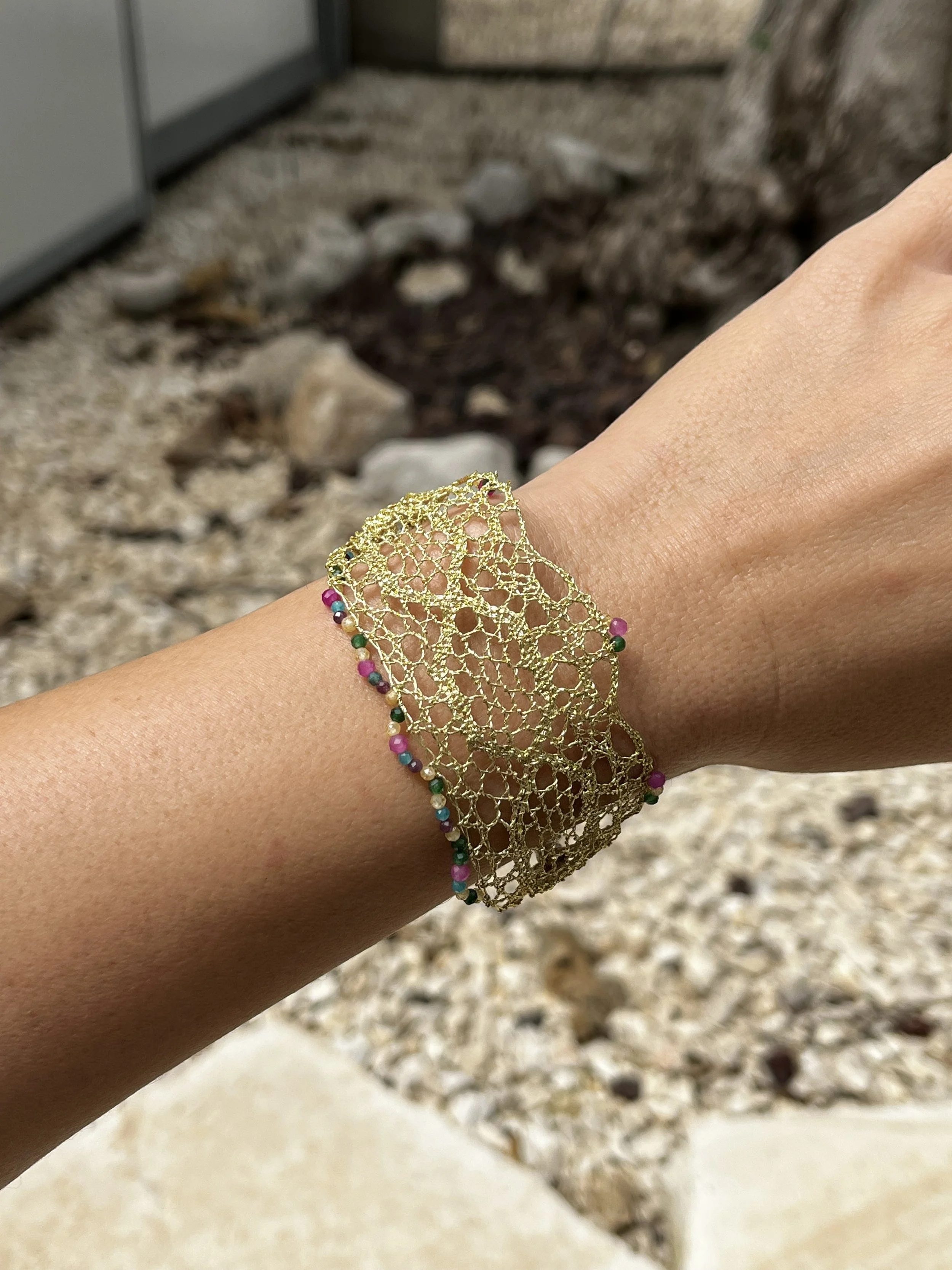 Hand made braclet green