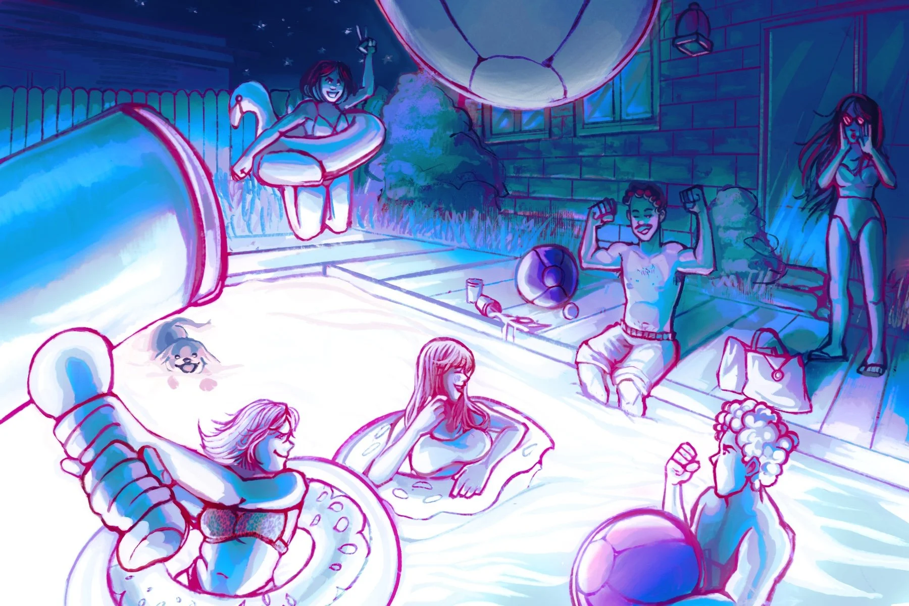 Pool party post card.JPG