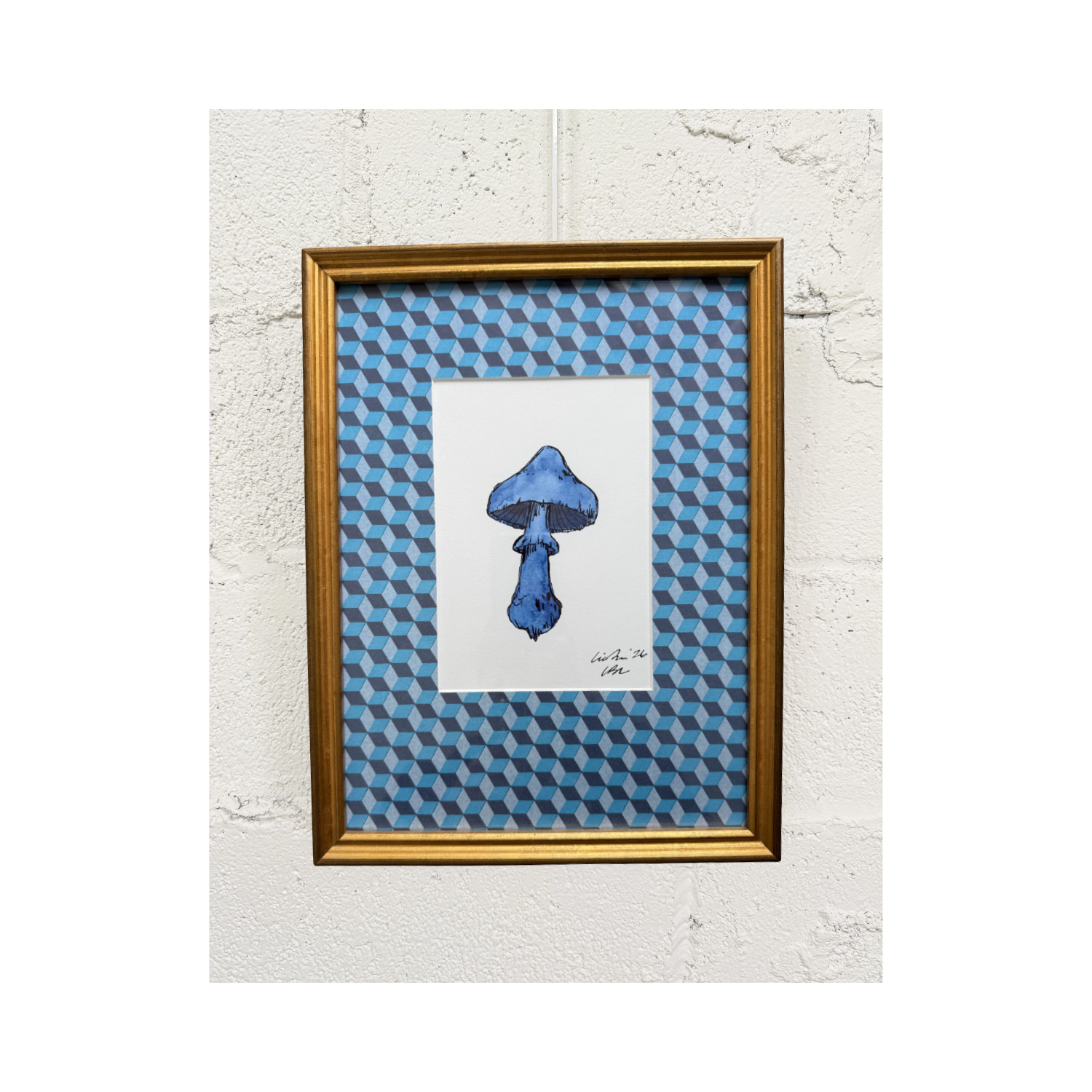 Cobalt Shroom on Geo Mat