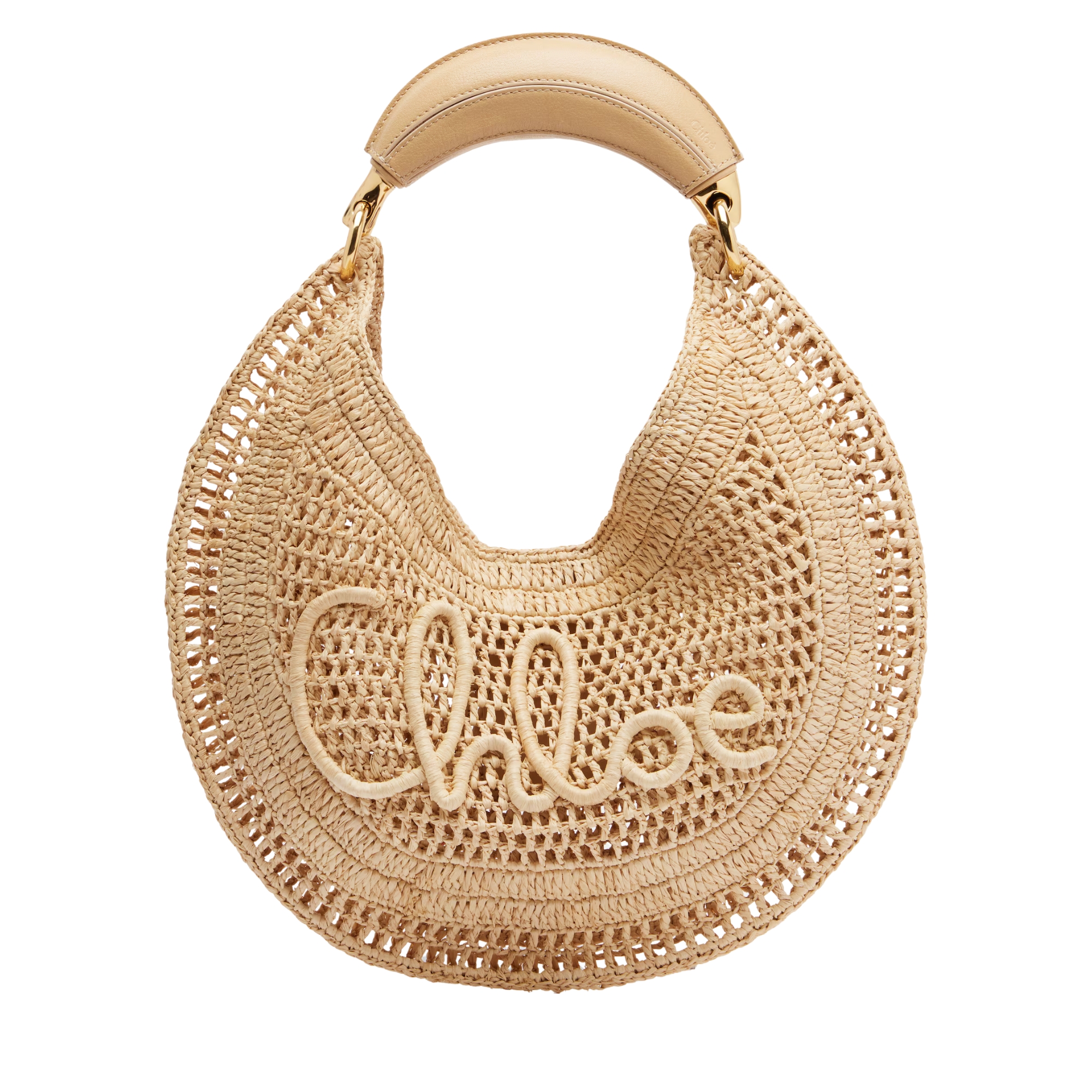 Chloé | Summer Banana raffia shoulder bag