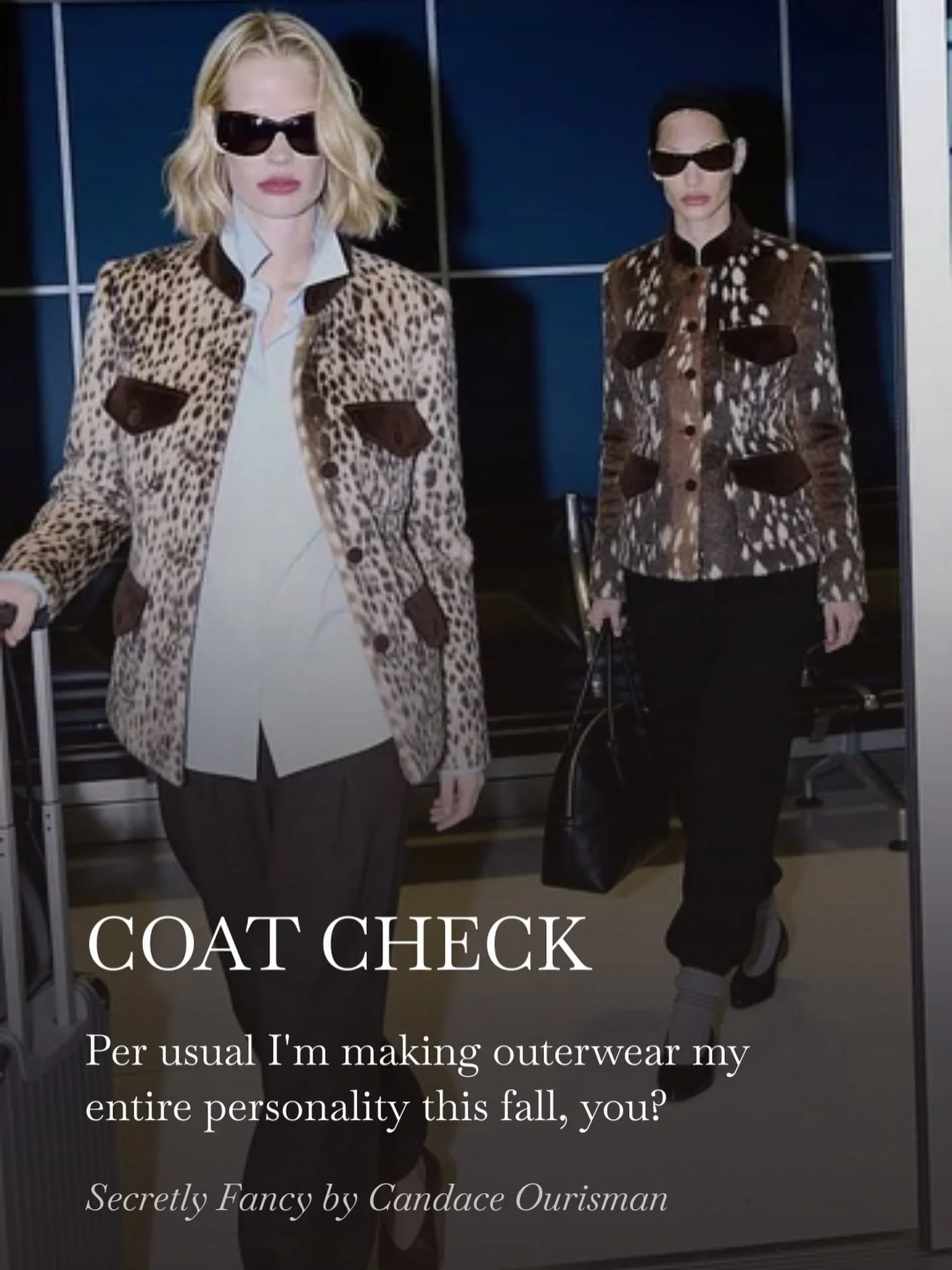 Coat check, one, two, one, two. 

Link in bio.  Join our substack fun.