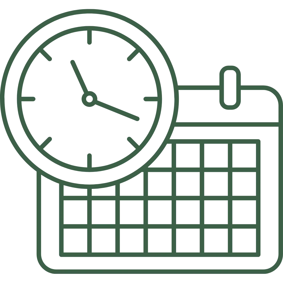 Reloj y calculadora, concepto de gestión del tiempo y cálculo.