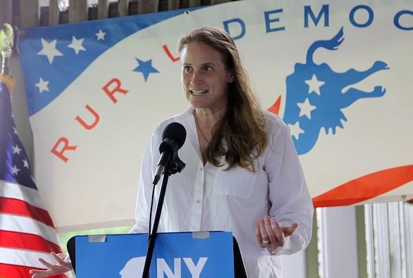 Photo of Janet Tweed at the Soapbox Social in Margaretville by Dan Flanagan