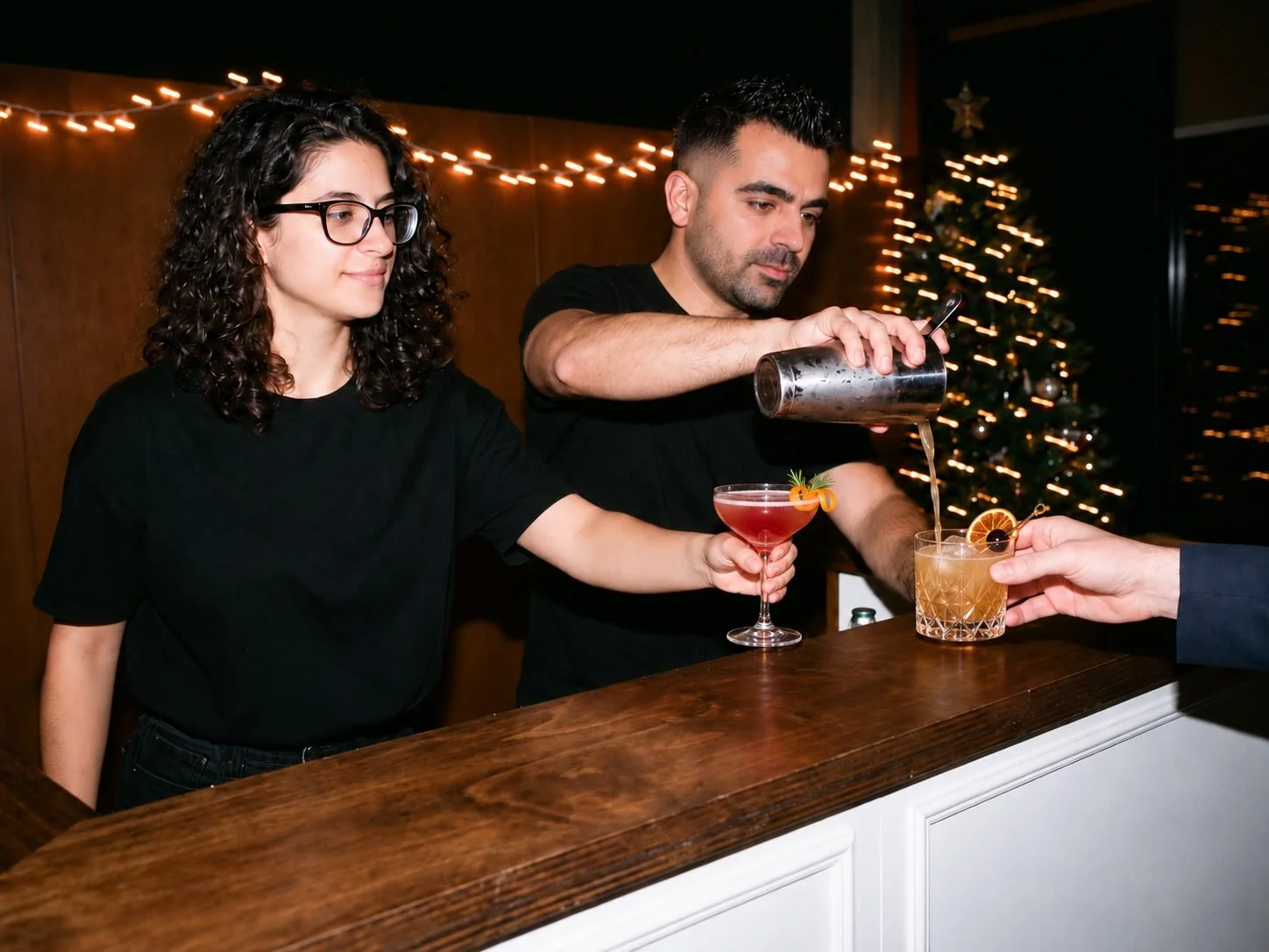 Cocktailbar zur Weihnachtsfeier