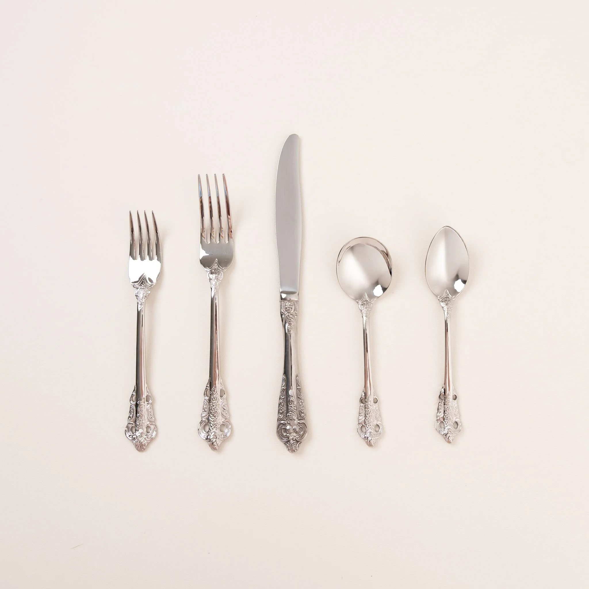 Ornate Silver Flatware