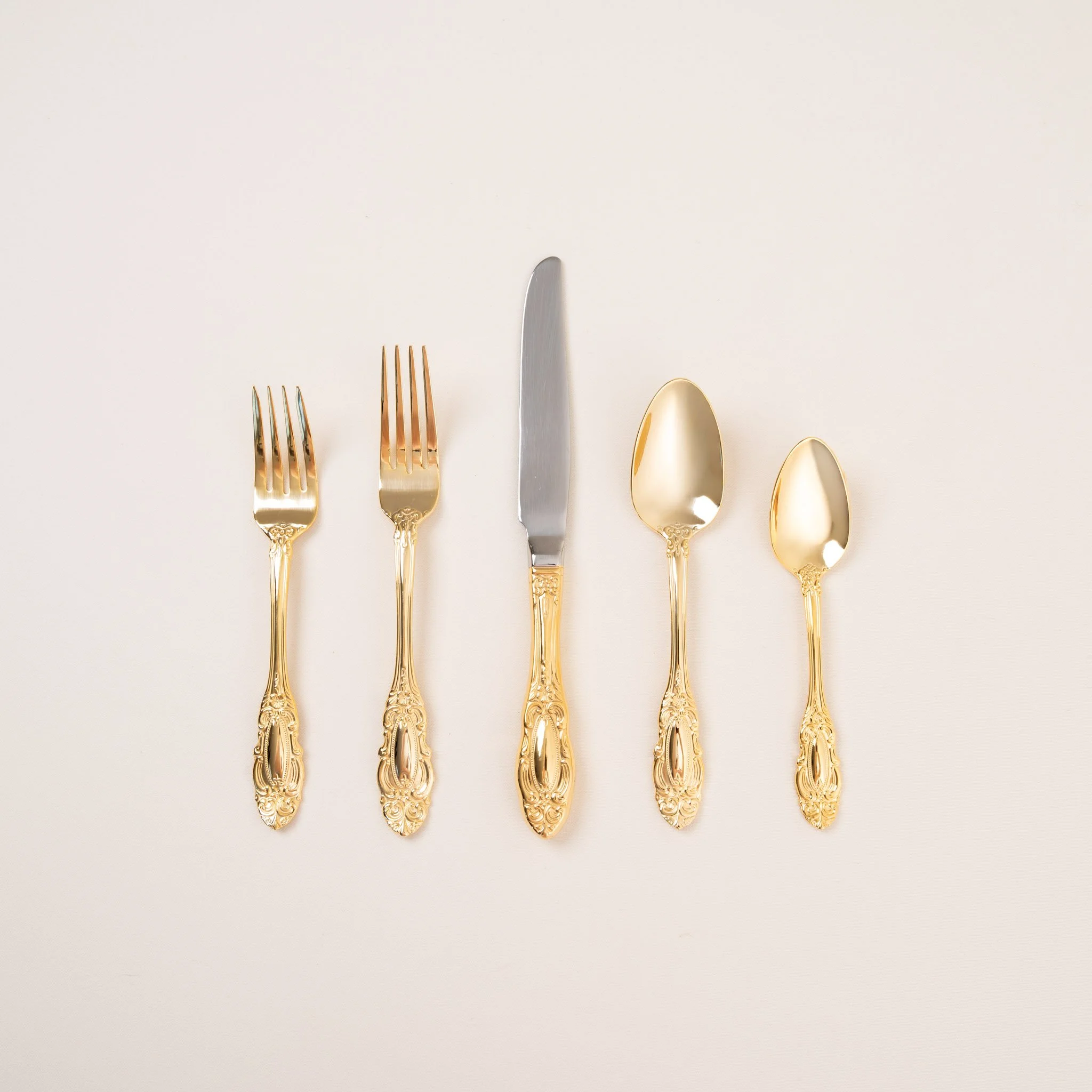 Ornate Gold Flatware