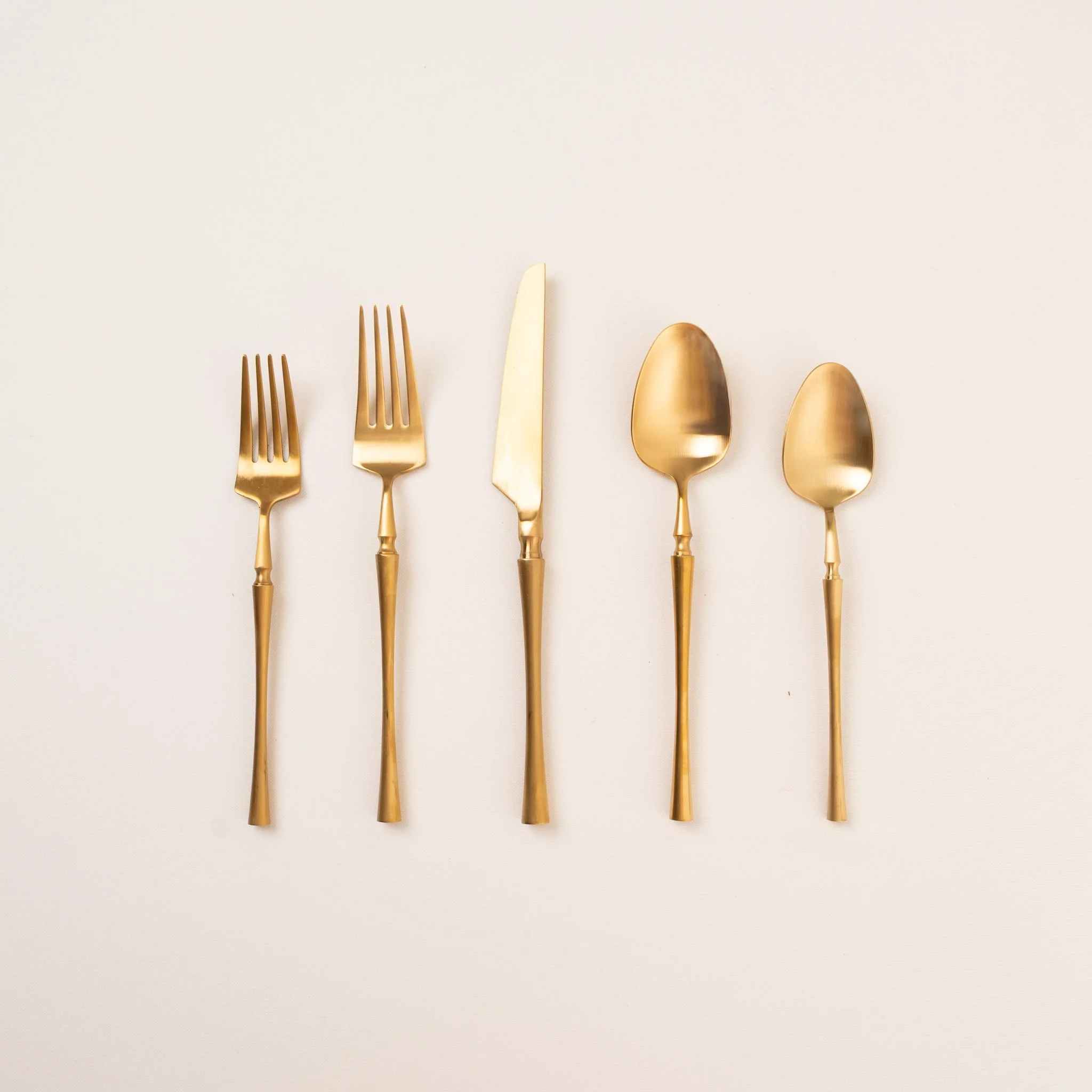 Brushed Gold Flatware
