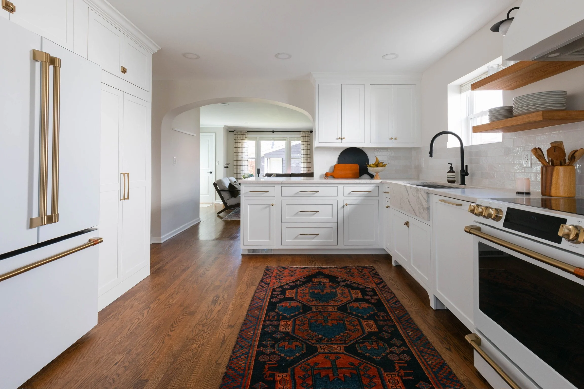 Cabinet refinishing and full interior paint in Bexley, OH