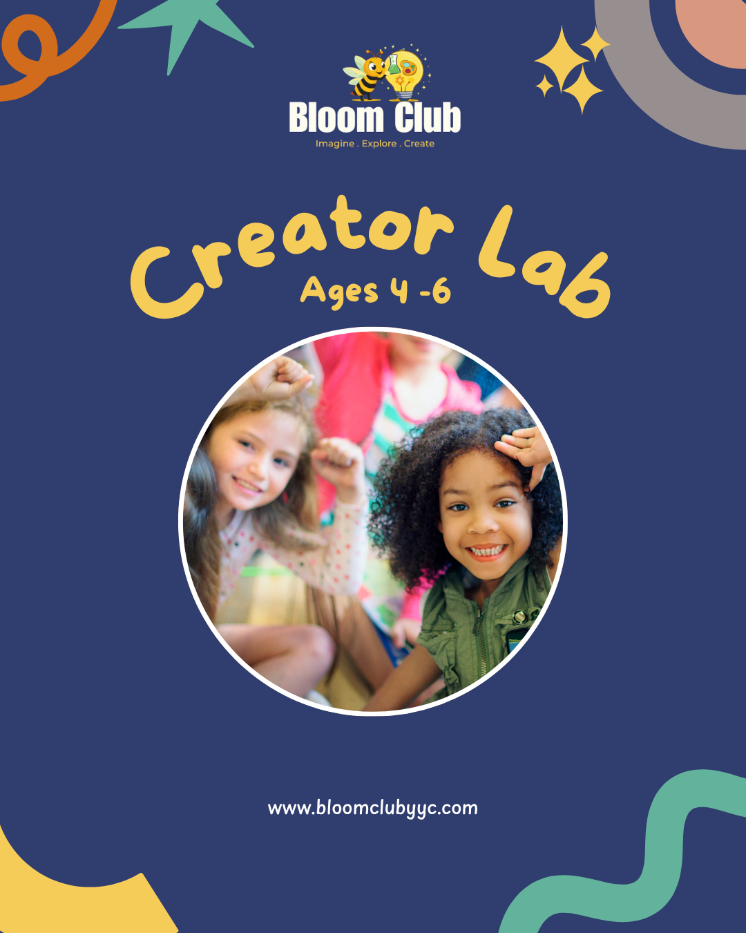 Creator Lab (Ages 4 - 6) | May 30 – June 20, 1:00 pm - 2:30 pm