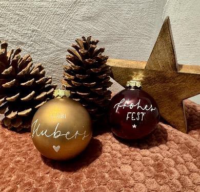 Handlettering mal anders: Weihnachtskugeln, Gläser und Flaschen beschriften 12.11.