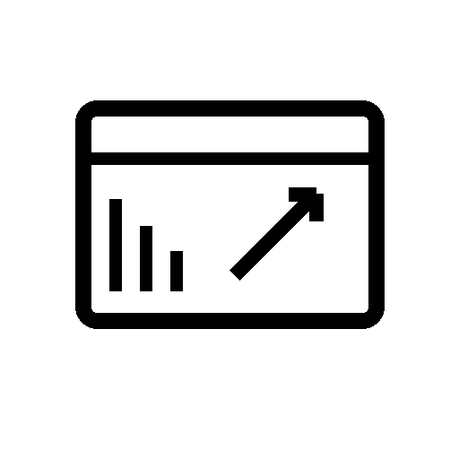 A black cartoon cat with white eyes and a small white nose, facing forward.