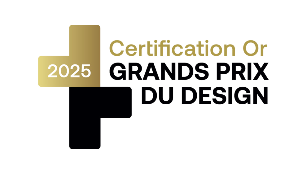 Logo du Certificat de Design Graphique 2025 avec un ruban rose