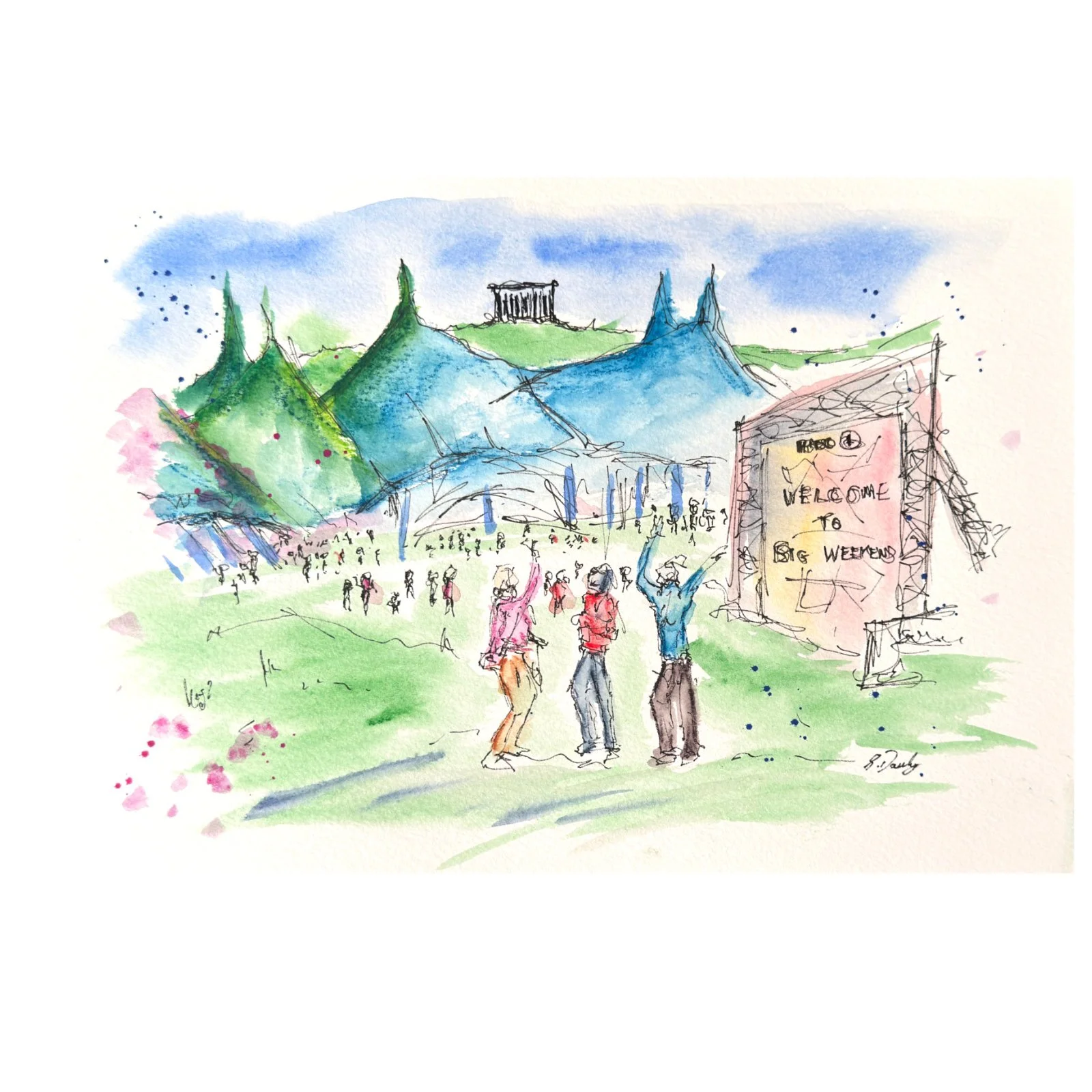 BBC Radio One Big Weekend at Penshaw - Fine Art Print