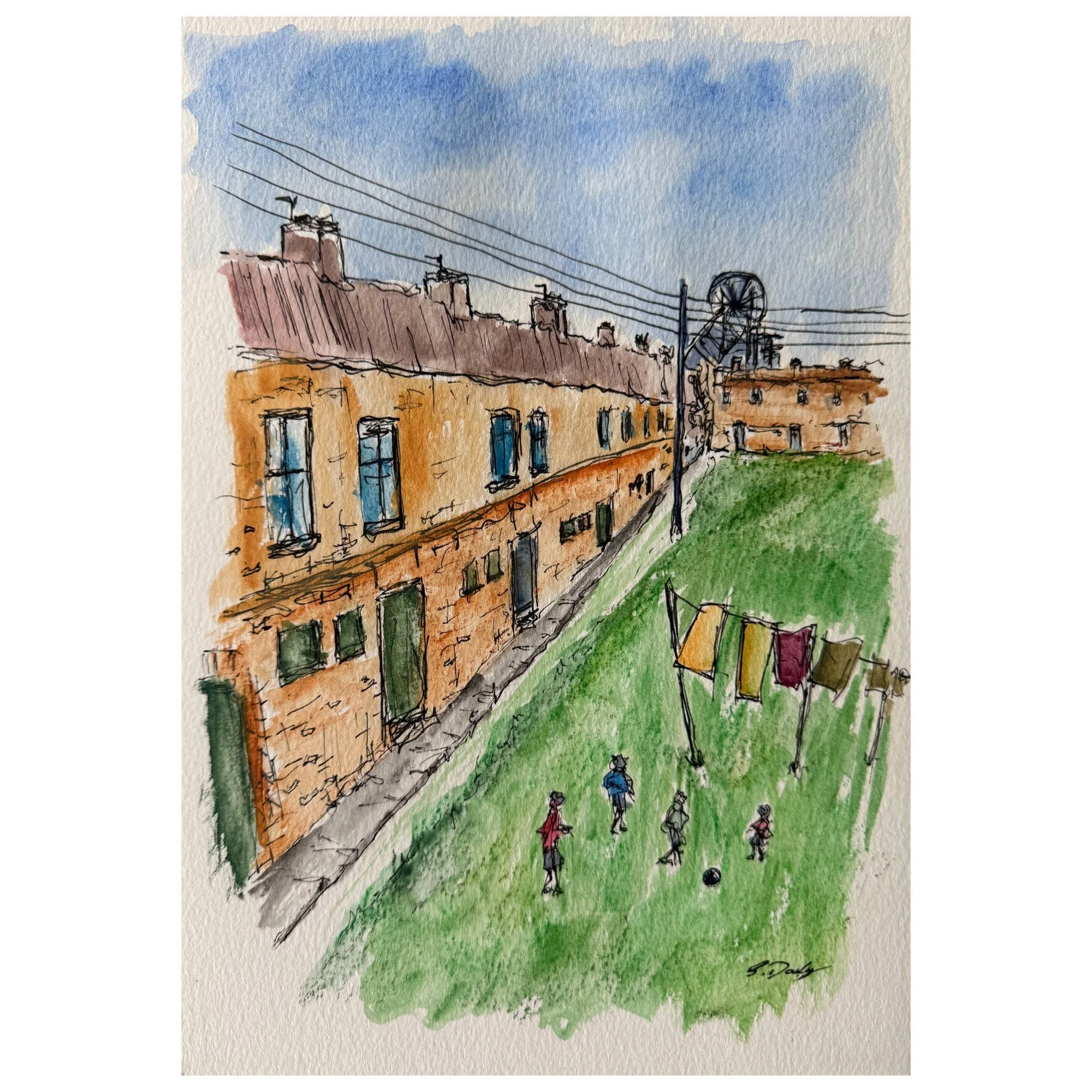 Lanton Street in the 70s - A4 Print