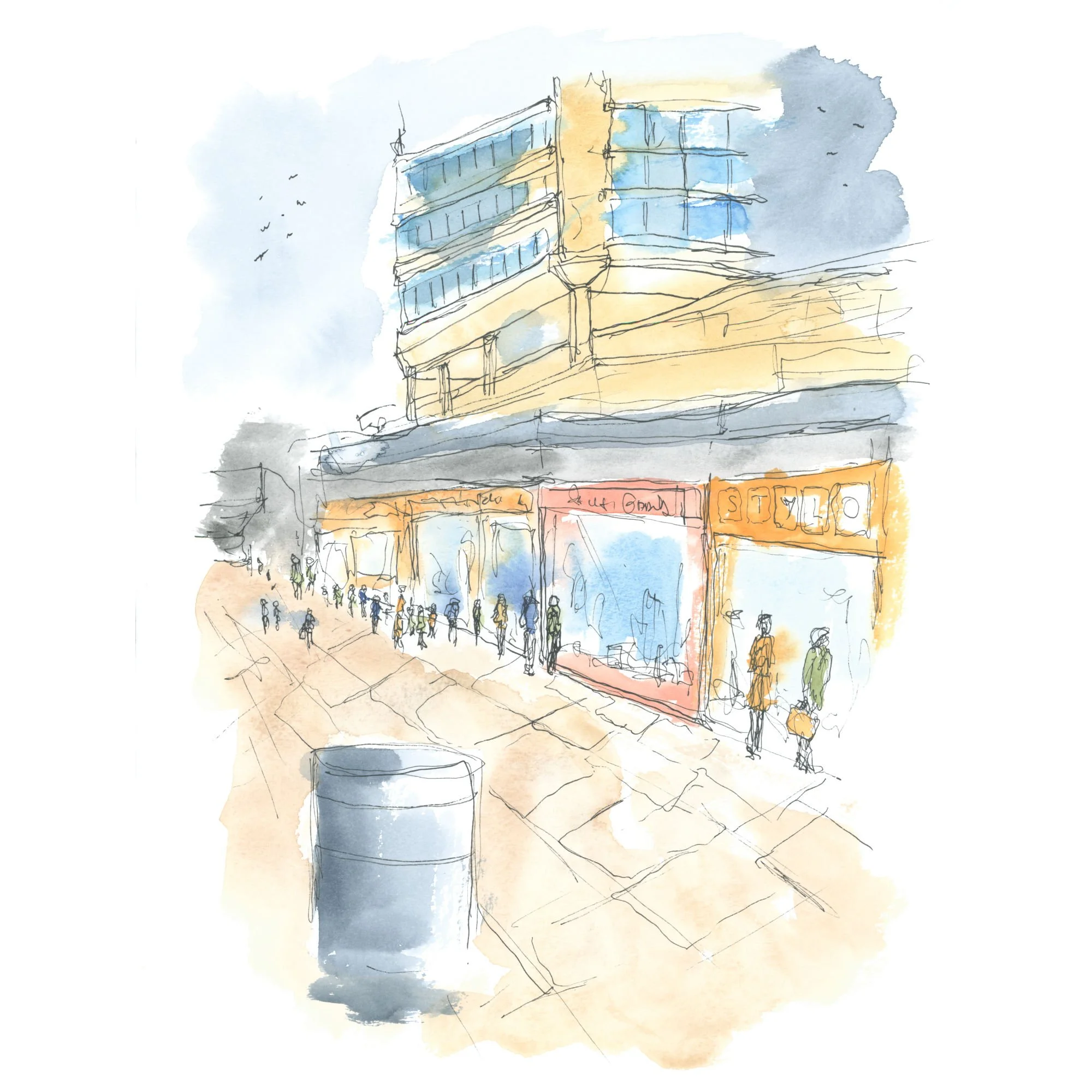 Sunderland Town Center Nostalgia Print