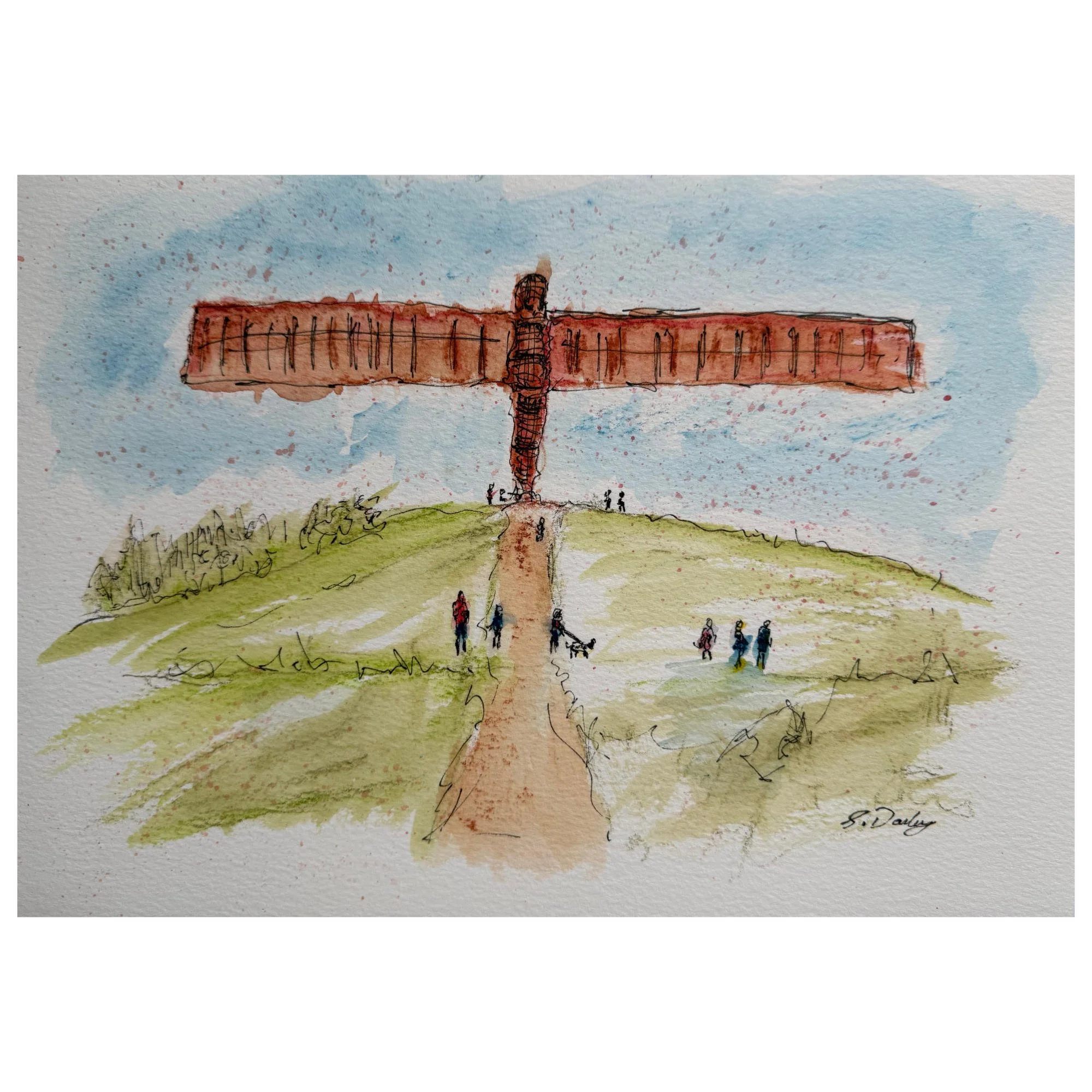 Angel of the North - A4 Original