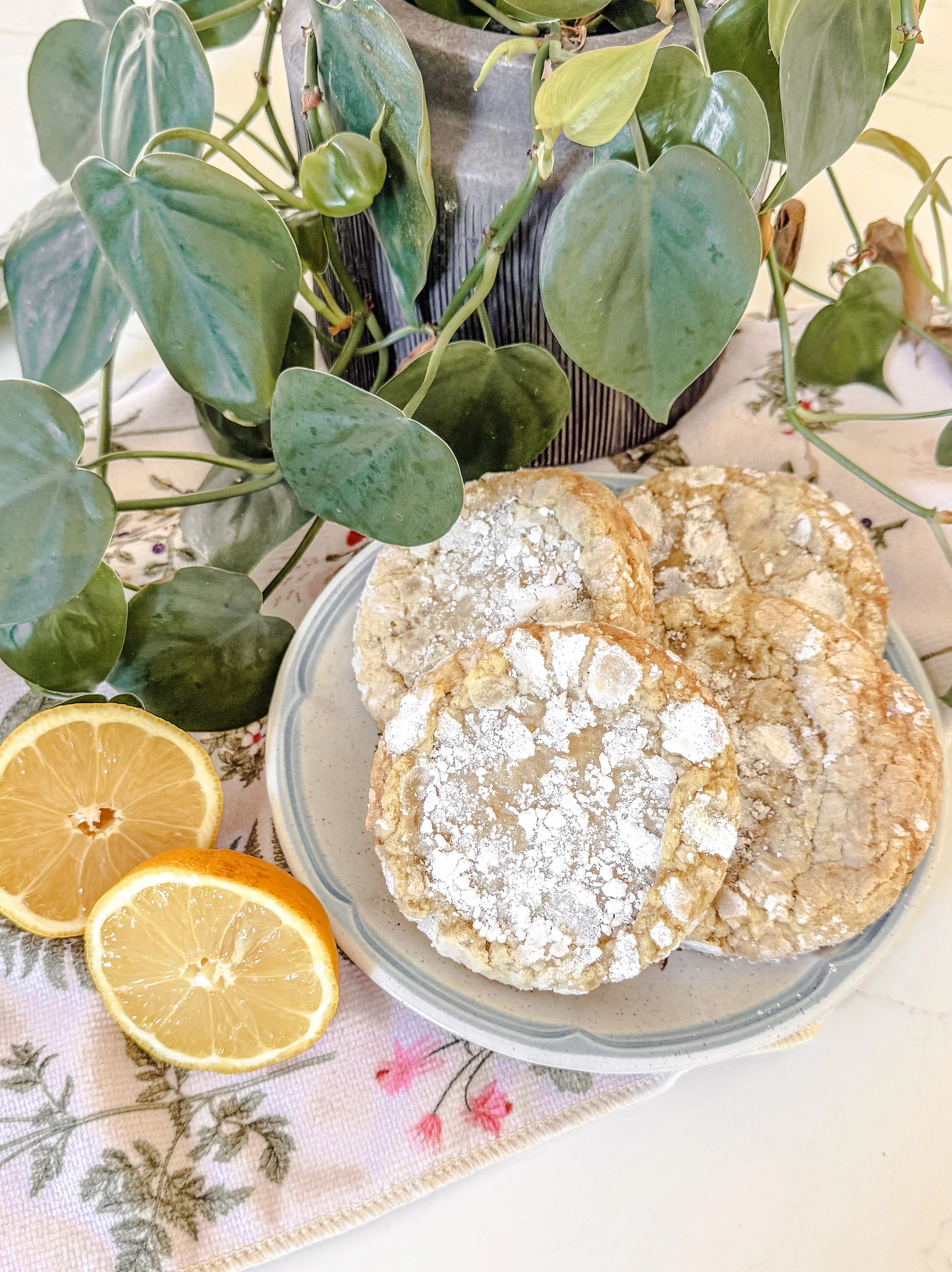 Lemon Crinkle Cookies