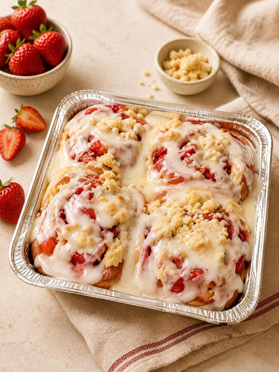 Strawberry Shortcake Rolls