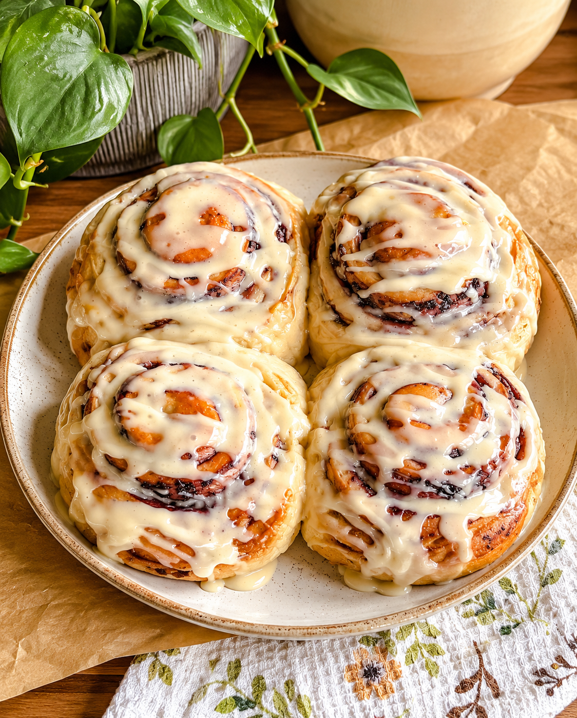 Lemon Blueberry Cinnamon Rolls