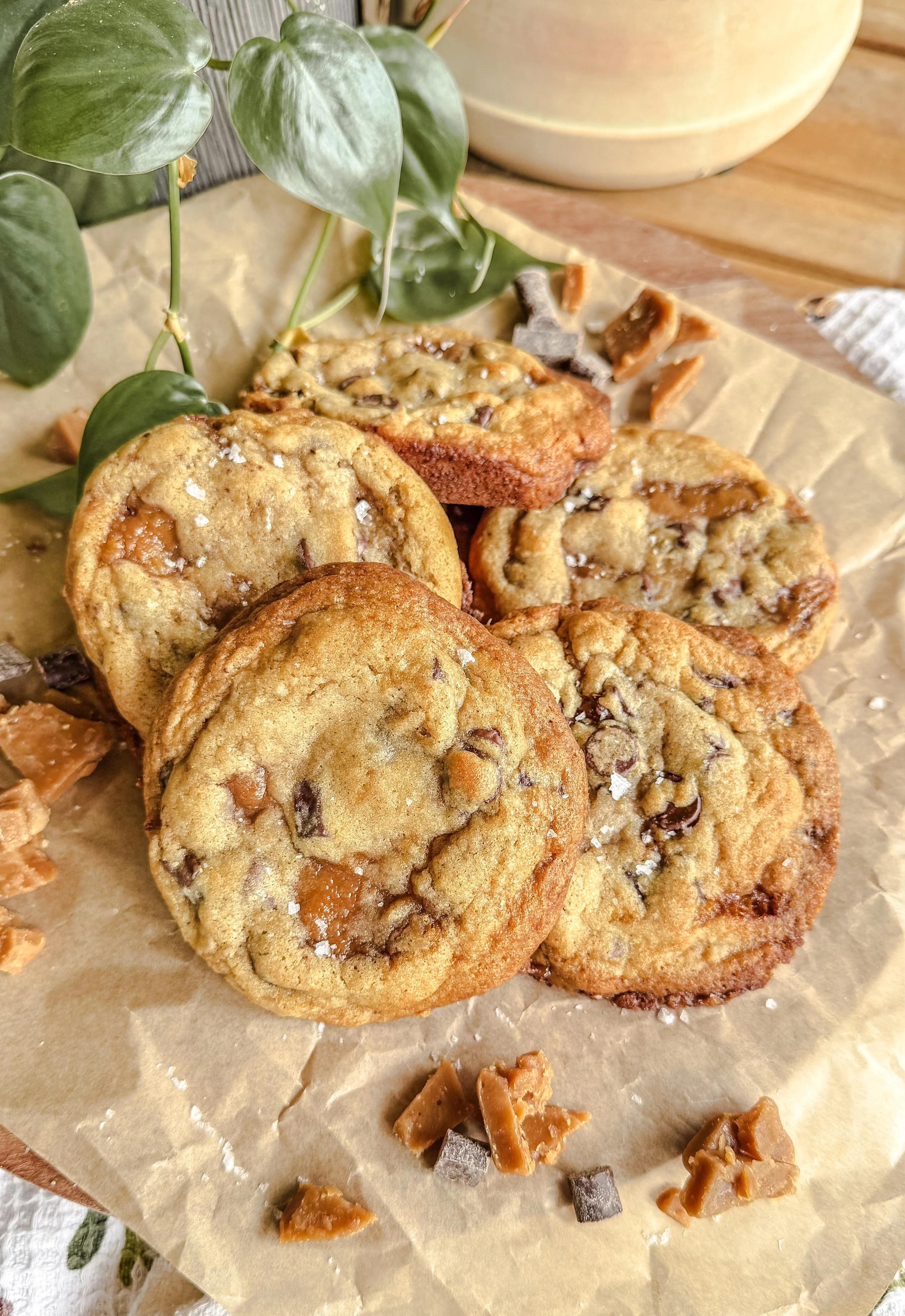 Toffee &amp; Chocolate Chip Cookies