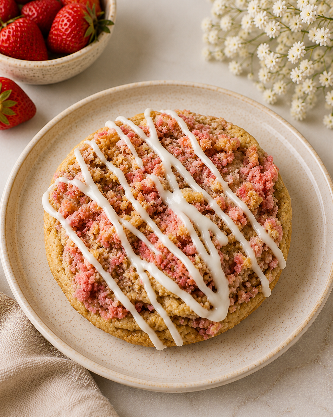 Strawberry Shortcake Cookie