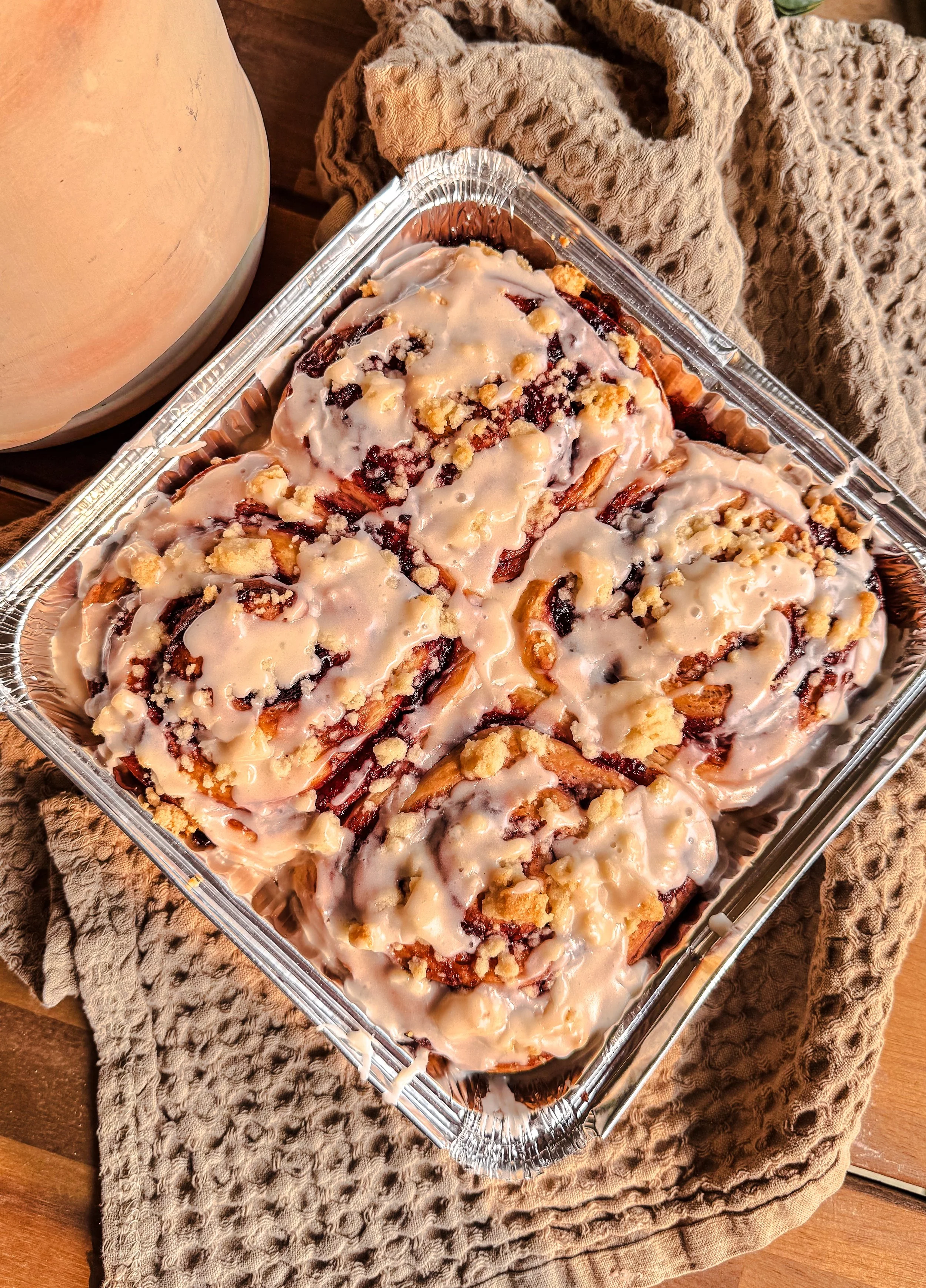 Cherry Cobbler Rolls