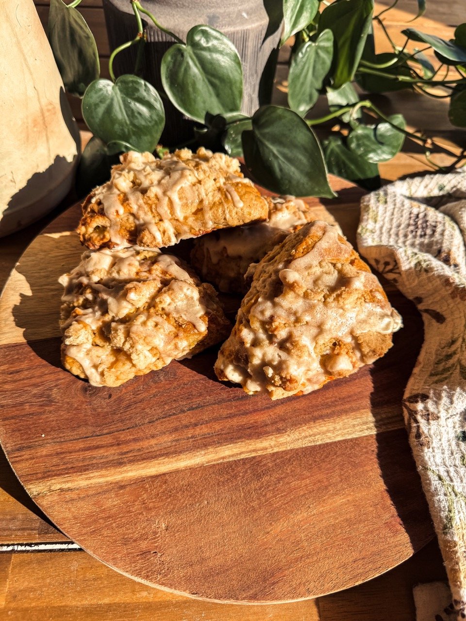 Peach Cobbler Scones